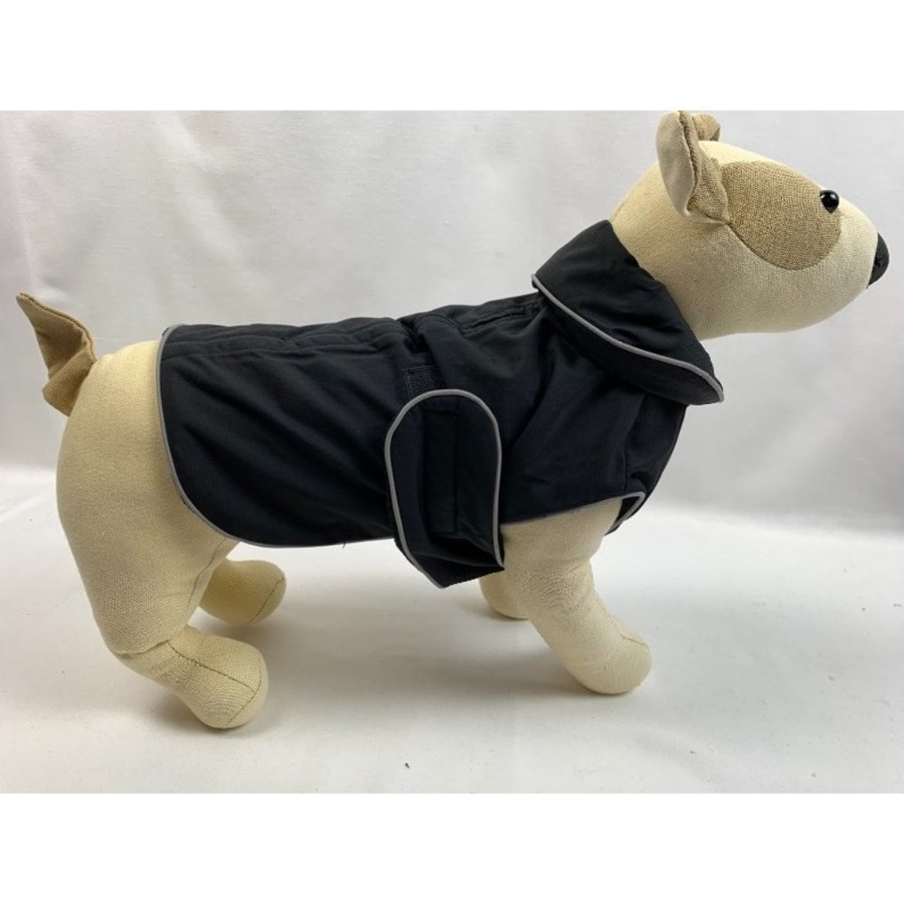 A Pet's World Dog Coat in 8" or 10", black, NWT